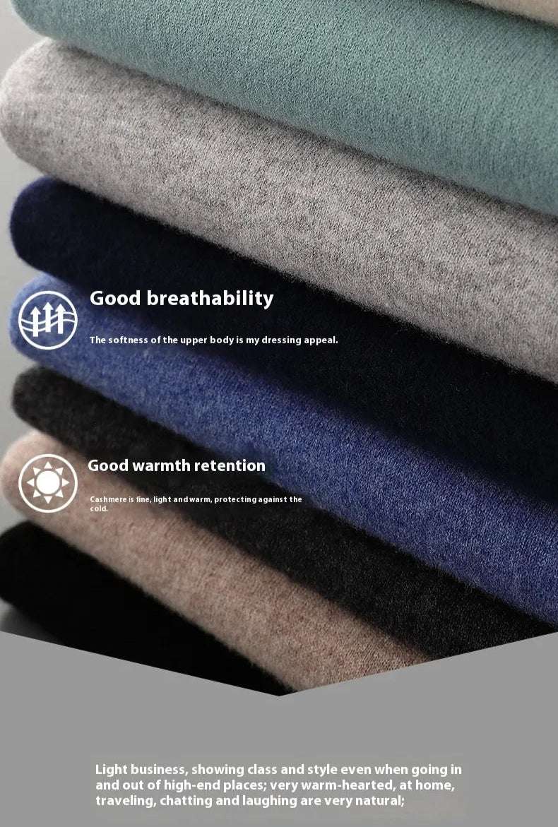 Men's V-neck Knit Wool Sweater - ChoreGirl