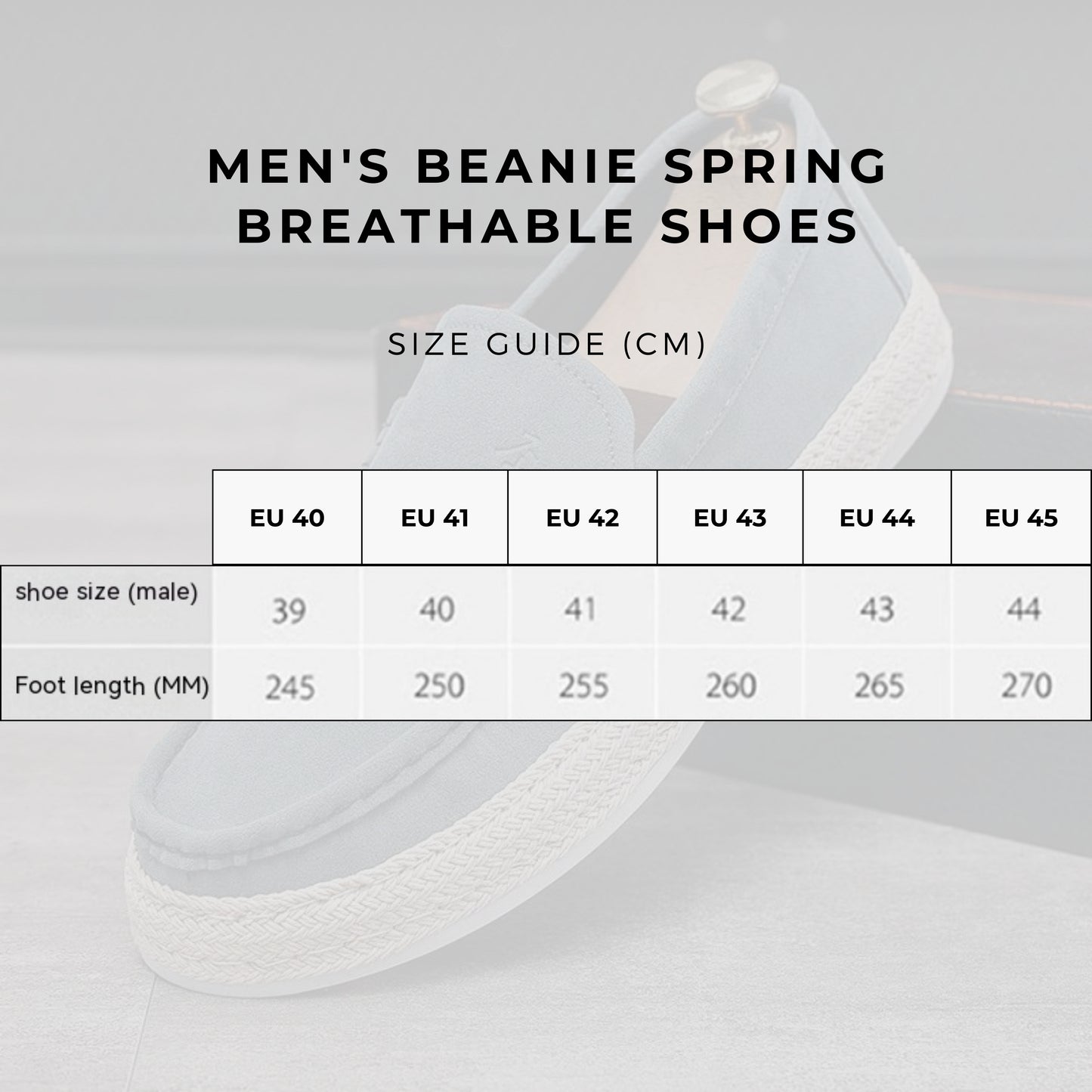 Men's Beanie Spring Breathable Shoes - ChoreGirl