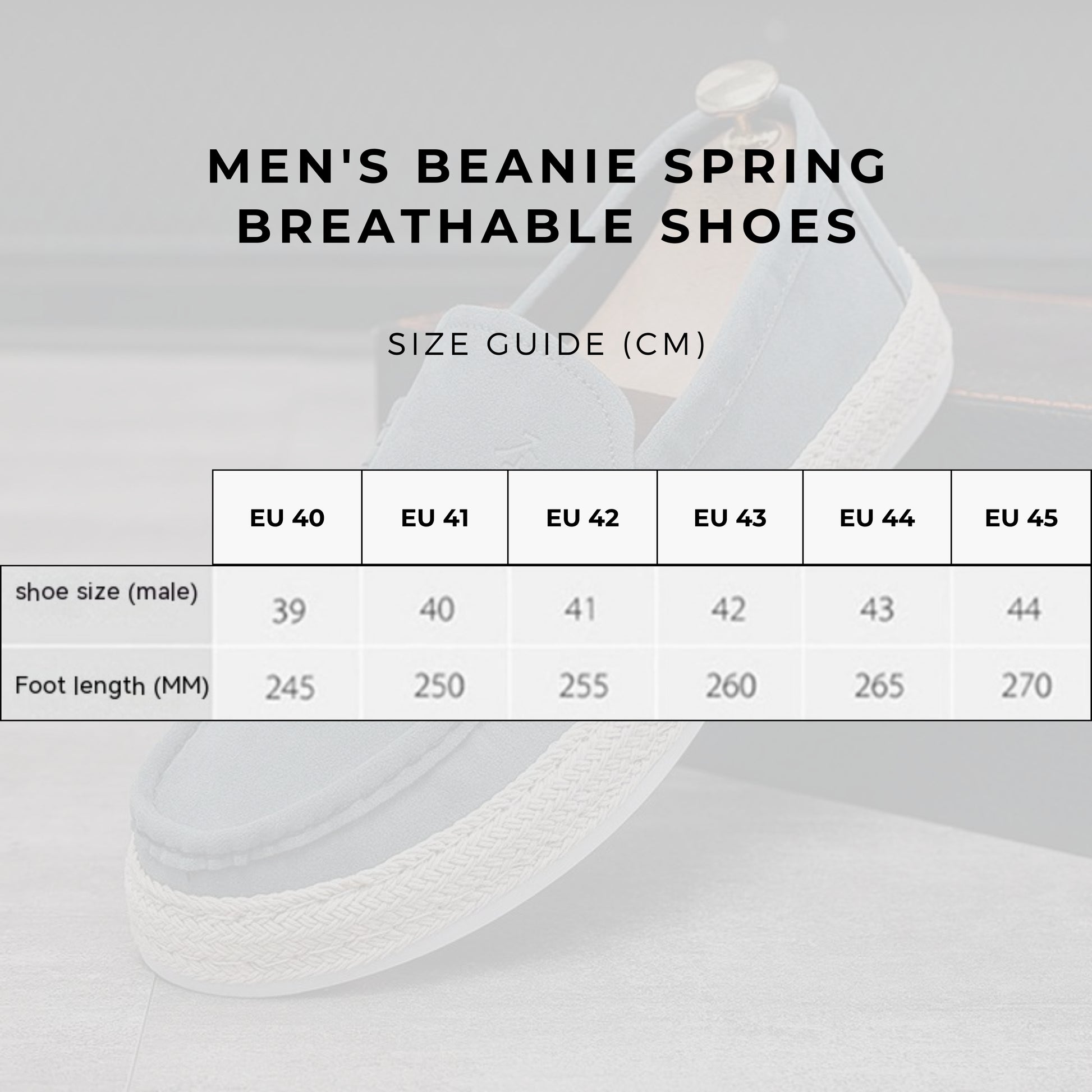 Men's Beanie Spring Breathable Shoes - ChoreGirl