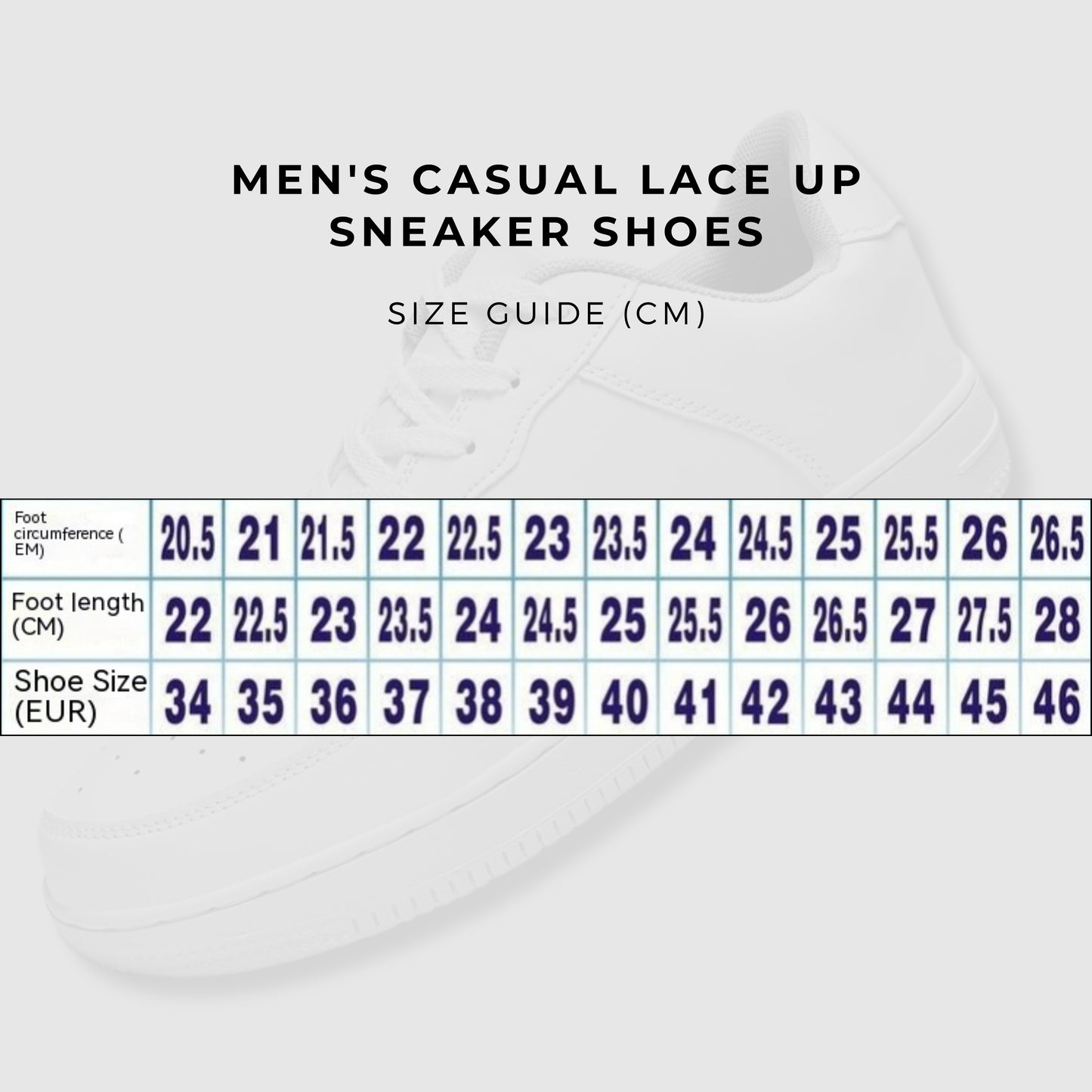 Men's Casual Lace Up Sneaker Shoes - ChoreGirl
