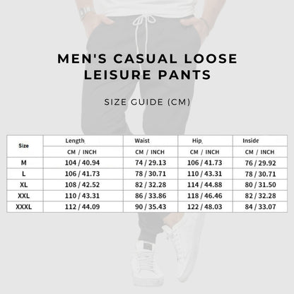 Men's Casual Loose Leisure Pants - ChoreGirl
