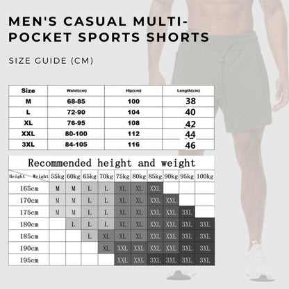 Men's Casual Multi-pocket Sports Shorts - ChoreGirl