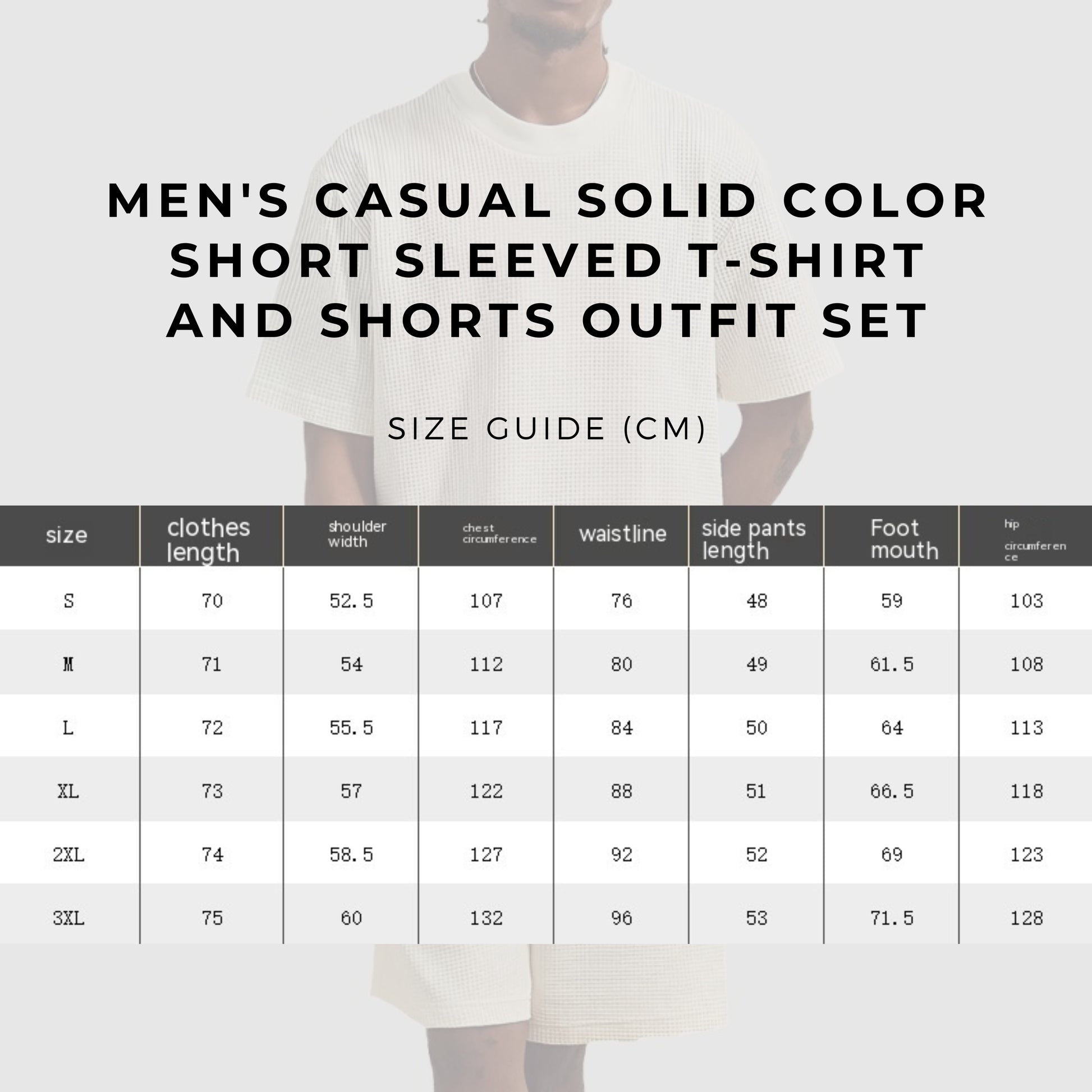 Men's Casual Solid Color Short Sleeved T-Shirt and Shorts Outfit Set - ChoreGirl