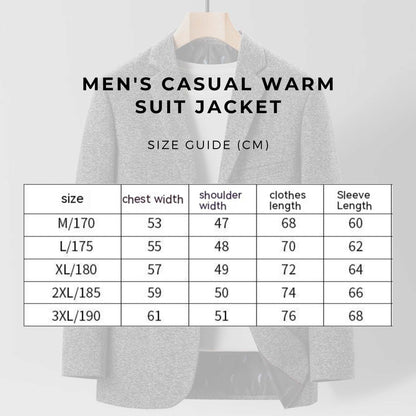 Men's Casual Warm Suit Jacket - ChoreGirl