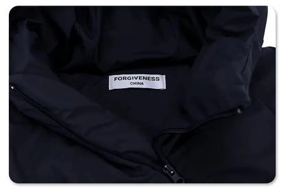 Men's Functional Oblique Zipper Hooded Loose Fit Coat - ChoreGirl