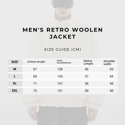 Men's Retro Woolen Jacket - ChoreGirl