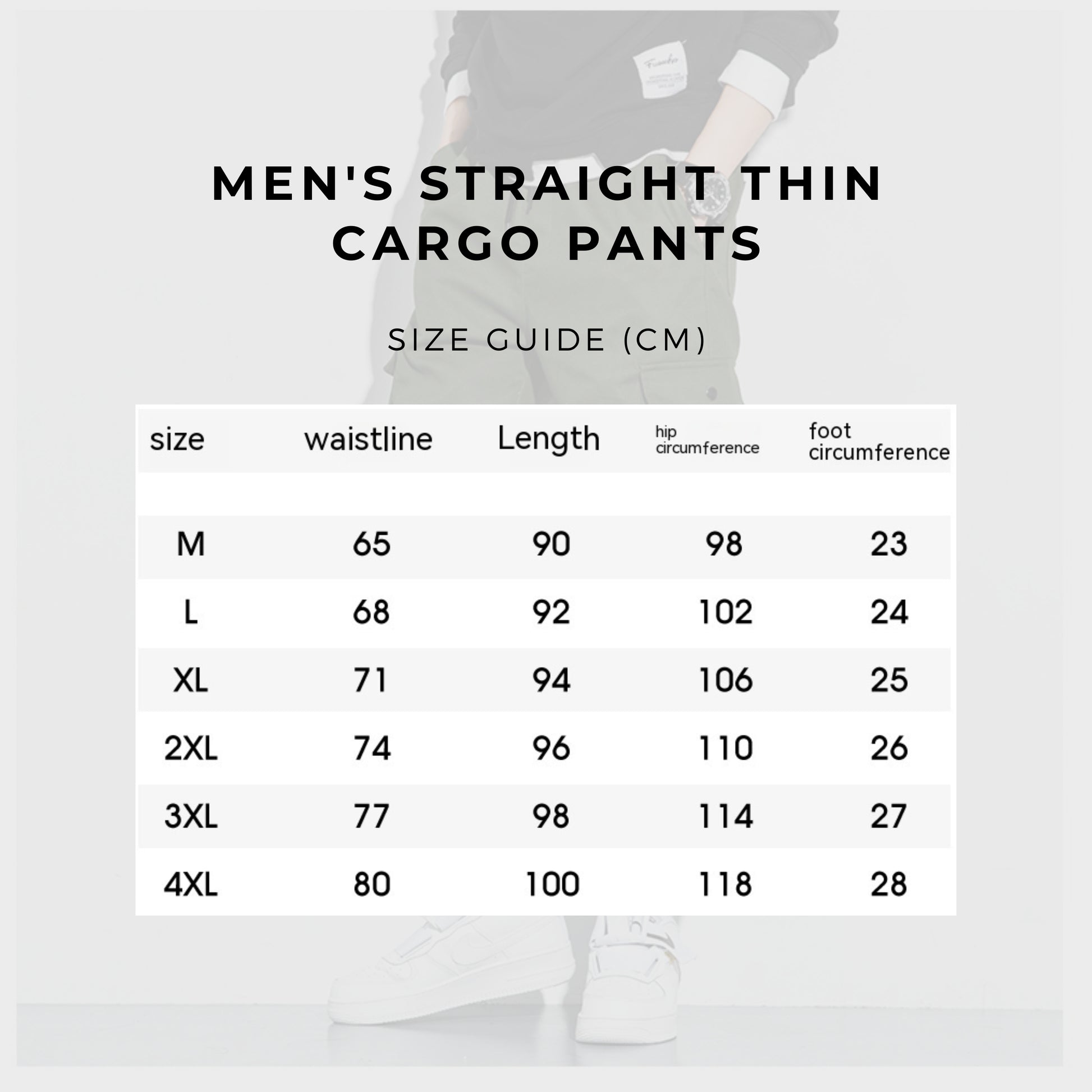 Men's Straight Thin Cargo Pants - ChoreGirl
