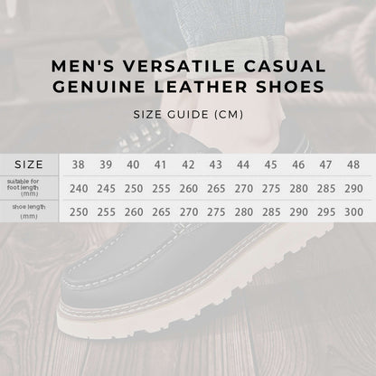 Men's Versatile Casual Genuine Leather Shoes - ChoreGirl