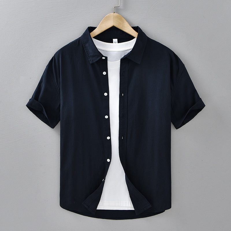 Men's Casual Cotton Short Sleeved Shirt - ChoreGirl