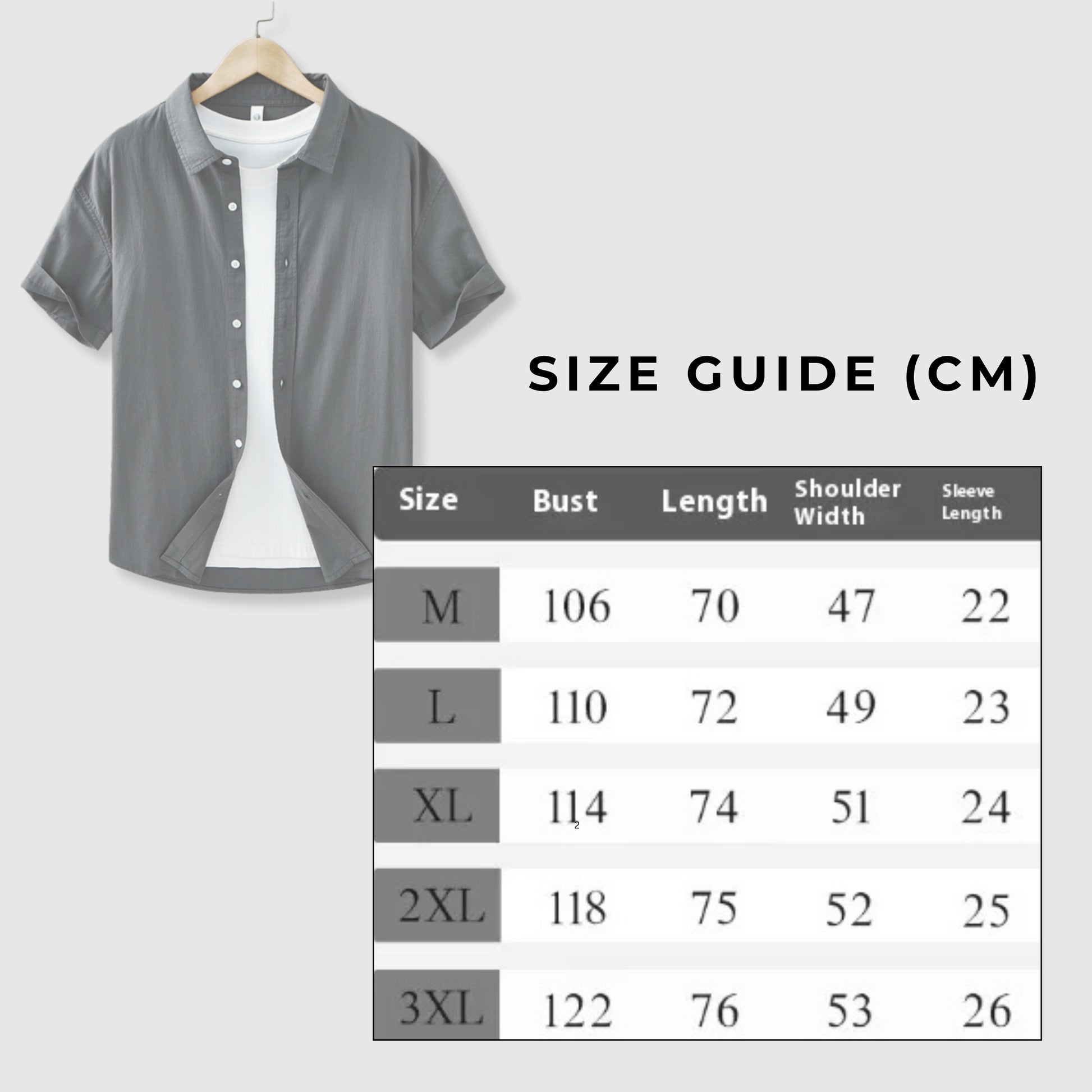 Men's Casual Cotton Short Sleeved Shirt - ChoreGirl