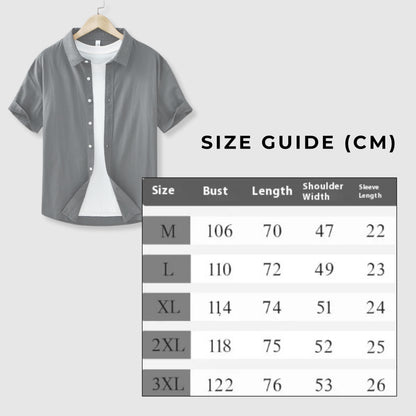 Men's Casual Cotton Short Sleeved Shirt - ChoreGirl