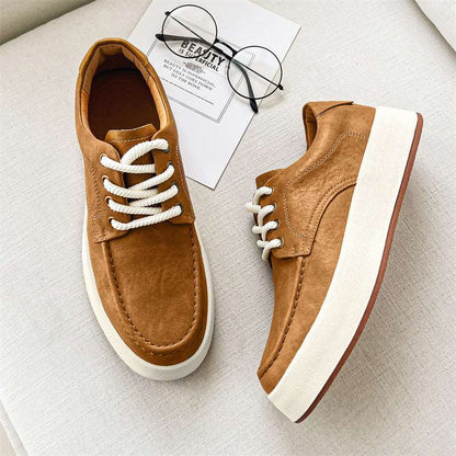 Men's Casual Lace-up Platform Shoes - ChoreGirl