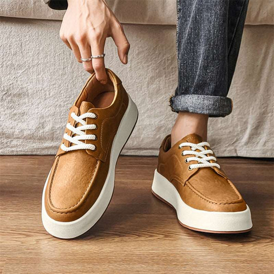 Men's Casual Lace-up Platform Shoes - ChoreGirl
