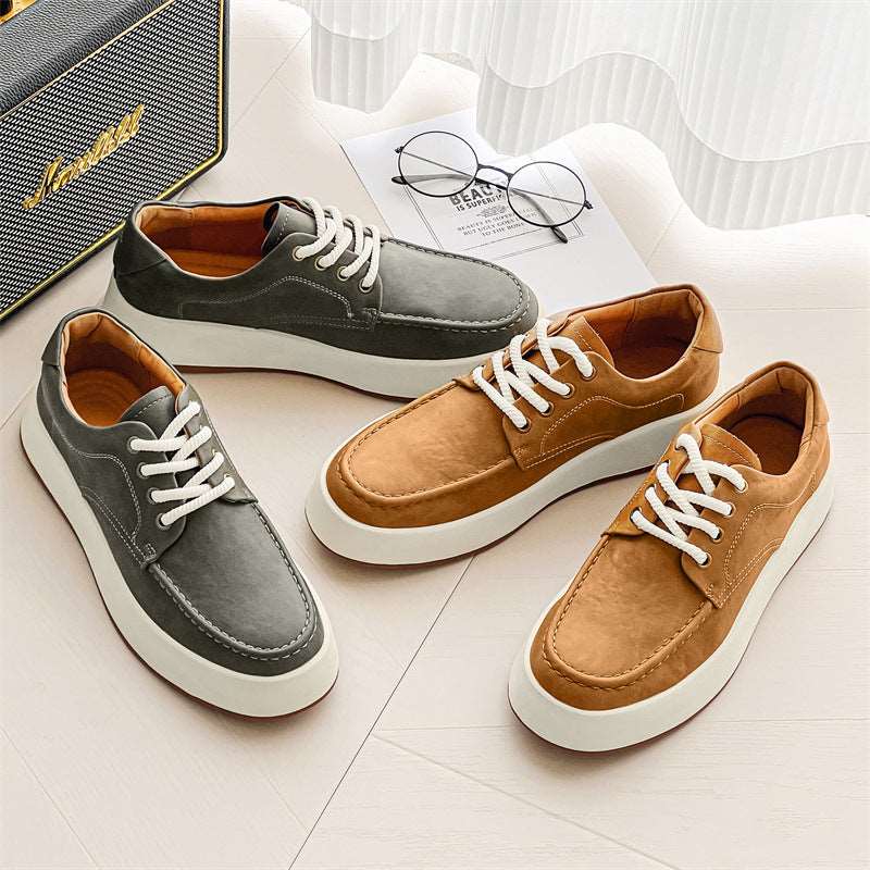 Men's Casual Lace-up Platform Shoes - ChoreGirl