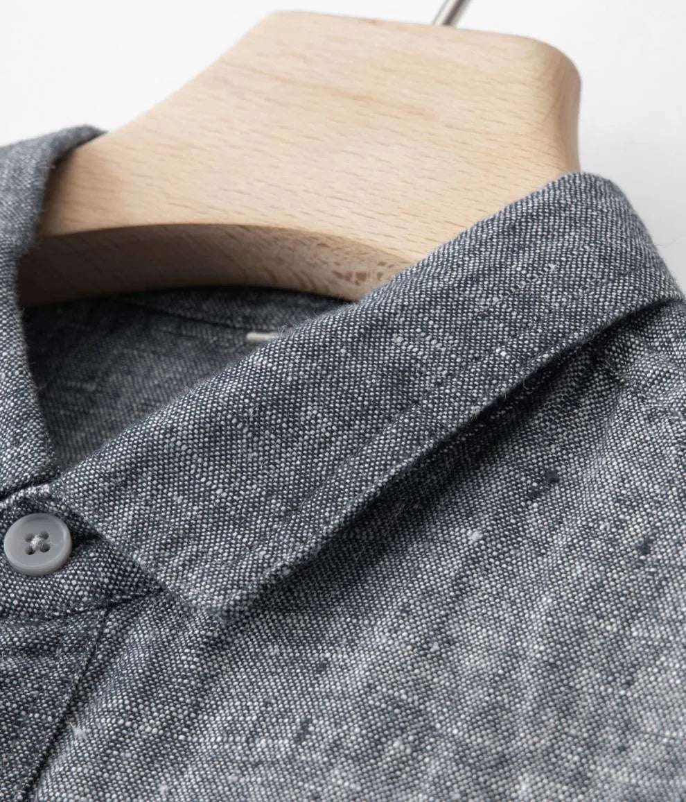 Men's Casual Linen Long-sleeve Outfit Set