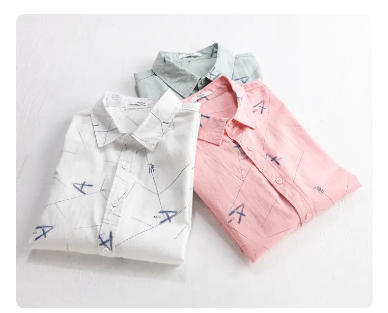 Men's Casual Trendy Print Short Sleeve Shirt - ChoreGirl