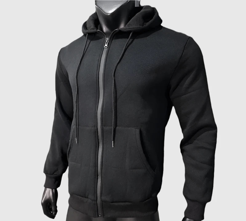 Men's Casual Warm Fleece Two-piece Sports Outfit Set - ChoreGirl