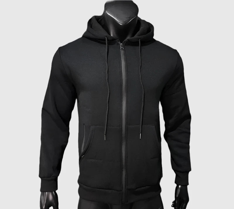 Men's Casual Warm Fleece Two-piece Sports Outfit Set - ChoreGirl