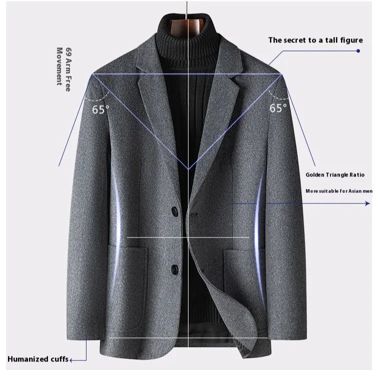 Men's Casual Warm Suit Jacket - ChoreGirl