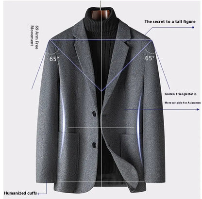 Men's Casual Warm Suit Jacket - ChoreGirl