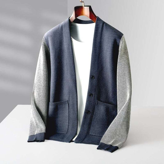 Men's Casual Wool Knitted Cardigan - ChoreGirl