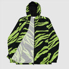 Custom Men’s Green Tiger Pattern Windbreaker Jacket | PERSONALIZED