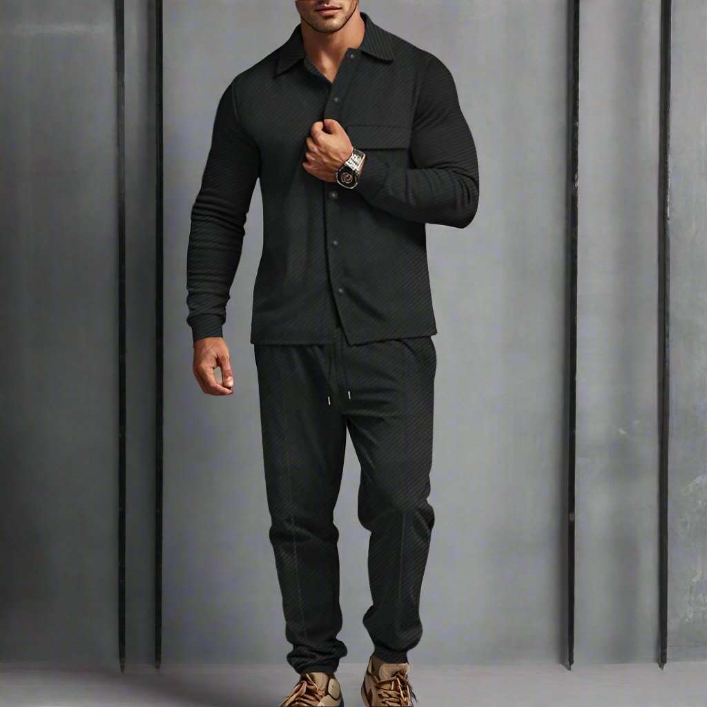 Men's Heavy Jacquard Outfit Set - ChoreGirl