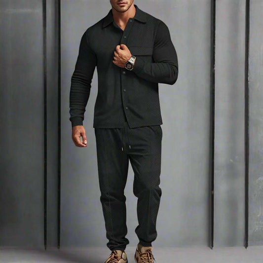Men's Heavy Jacquard Outfit Set - ChoreGirl