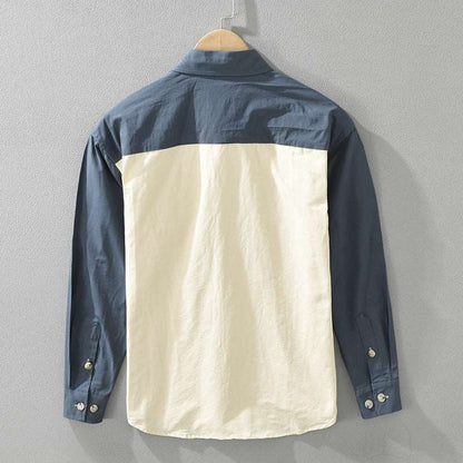Men's Retro Stripes Long-sleeved Shirt - ChoreGirl