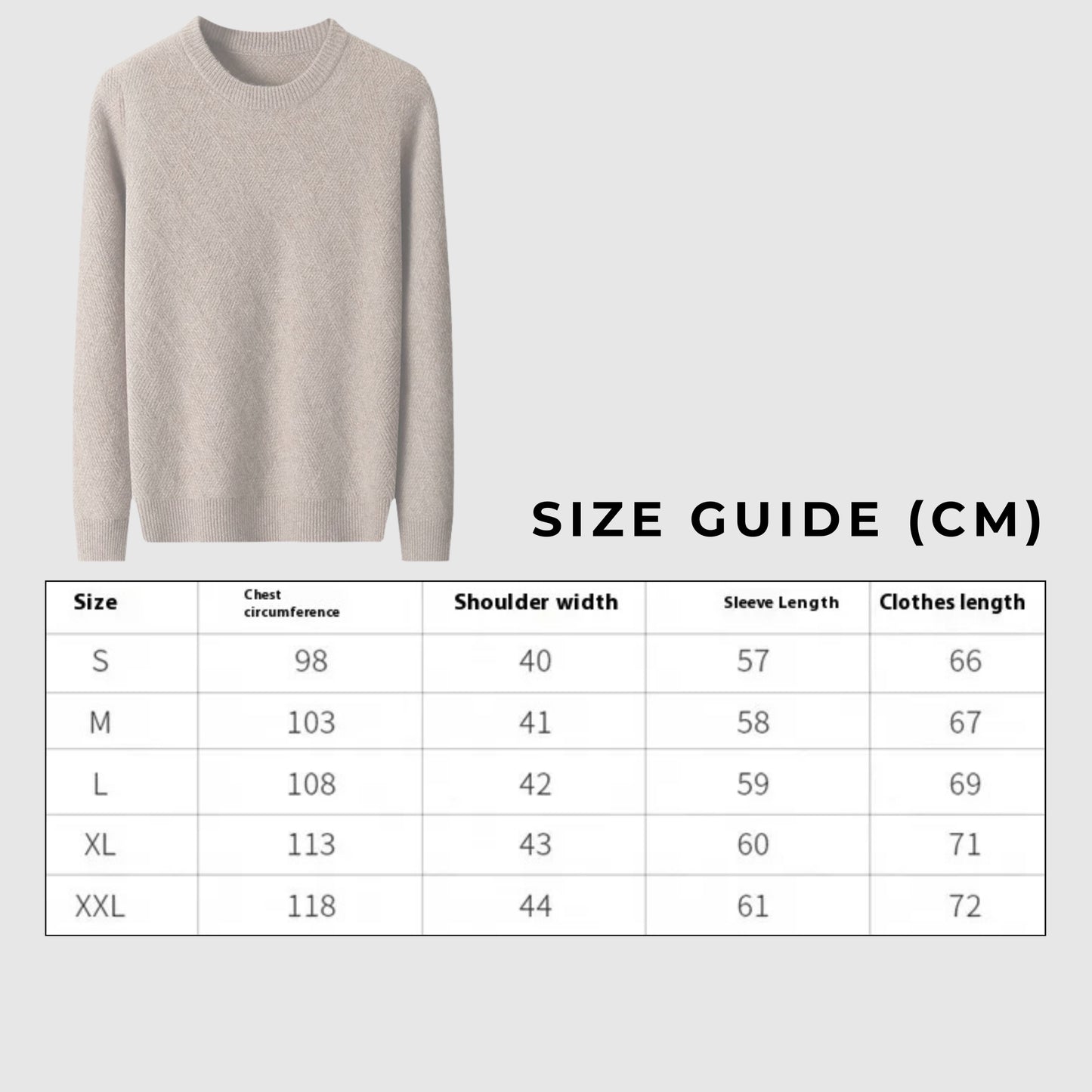 Men's Round Neck Woolen Sweater - ChoreGirl