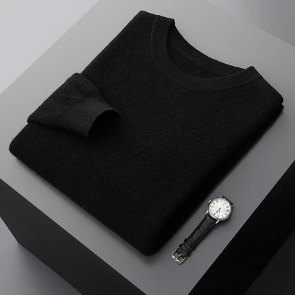 Men's Round Neck Woolen Sweater - ChoreGirl