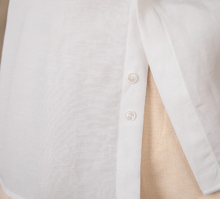 Men's Skin-friendly Draping Lyocell Long Sleeves Linen Shirt - ChoreGirl