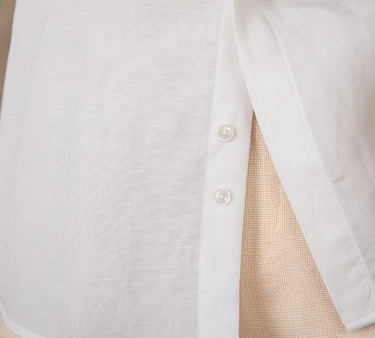 Men's Skin-friendly Draping Lyocell Long Sleeves Linen Shirt - ChoreGirl