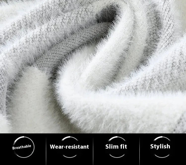 Men's Slim Fit Knitted Sweater - ChoreGirl