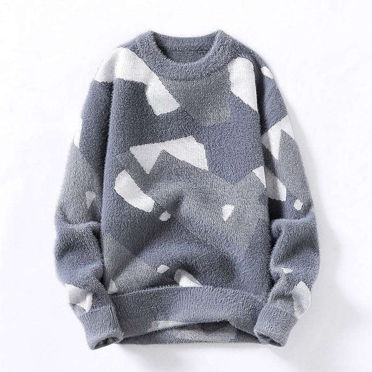 Men's Slim Fit Knitted Sweater - ChoreGirl