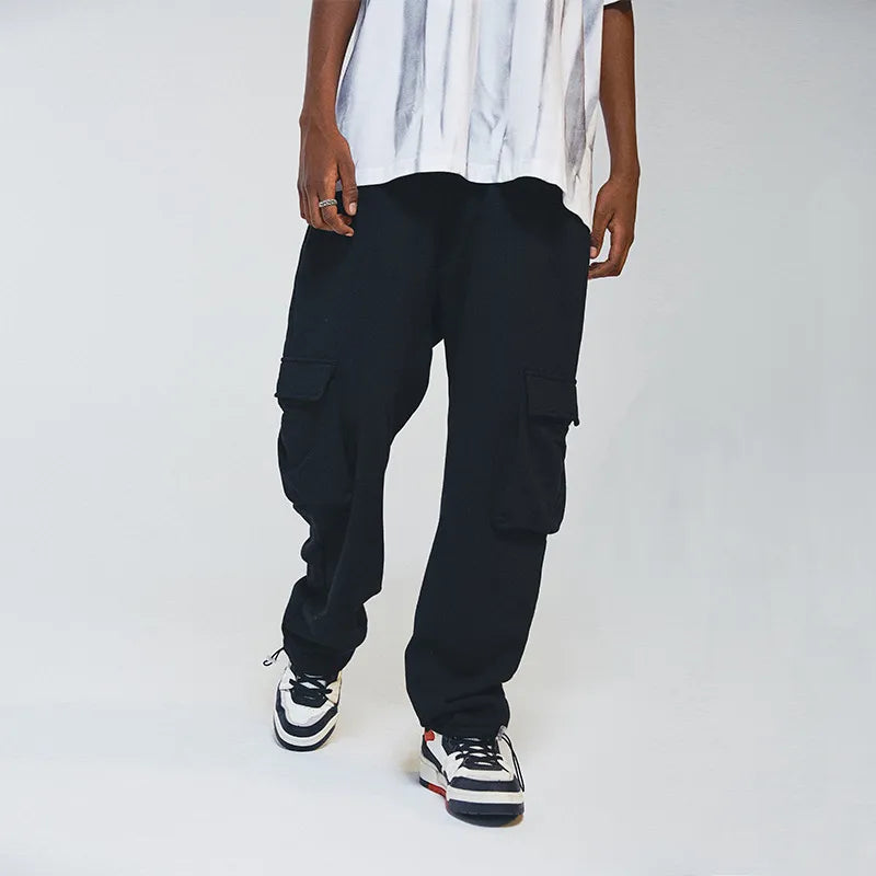 Men's Straight Leg Loose Double Pocket Sweatpants - ChoreGirl
