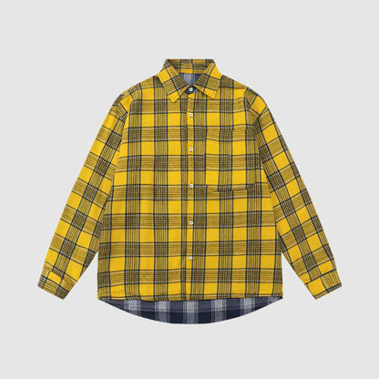 Men's Street Style Warm Reversible Wear Flannel Shirt - ChoreGirl