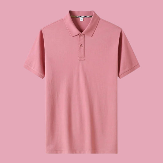 Men's Tencel Lyocell Natural Silk Short-sleeved Polo T-shirt - ChoreGirl