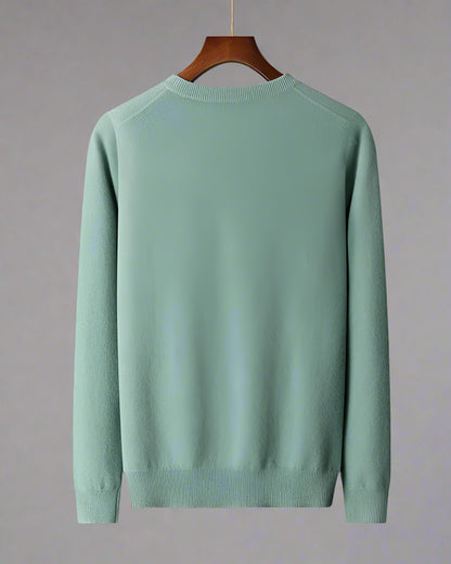 Men's V-neck Knit Wool Sweater - ChoreGirl