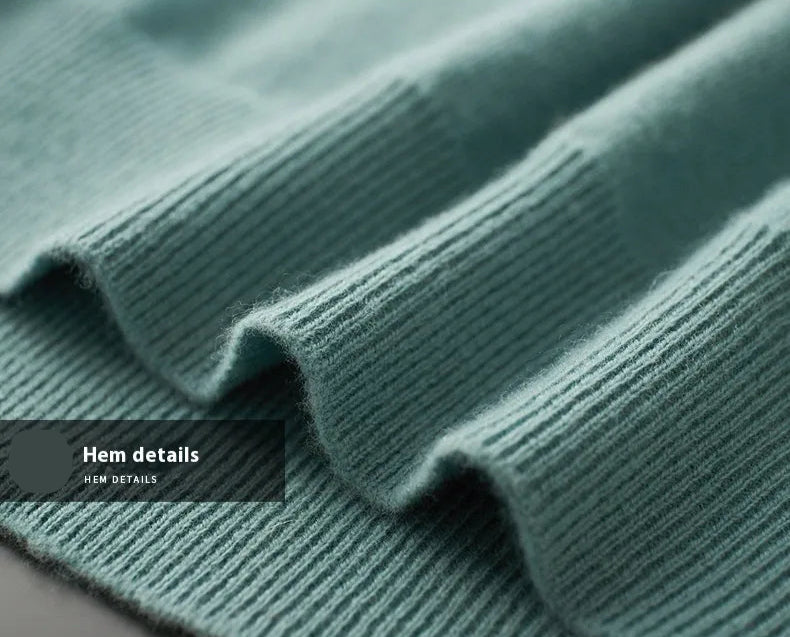 Men's V-neck Knit Wool Sweater - ChoreGirl