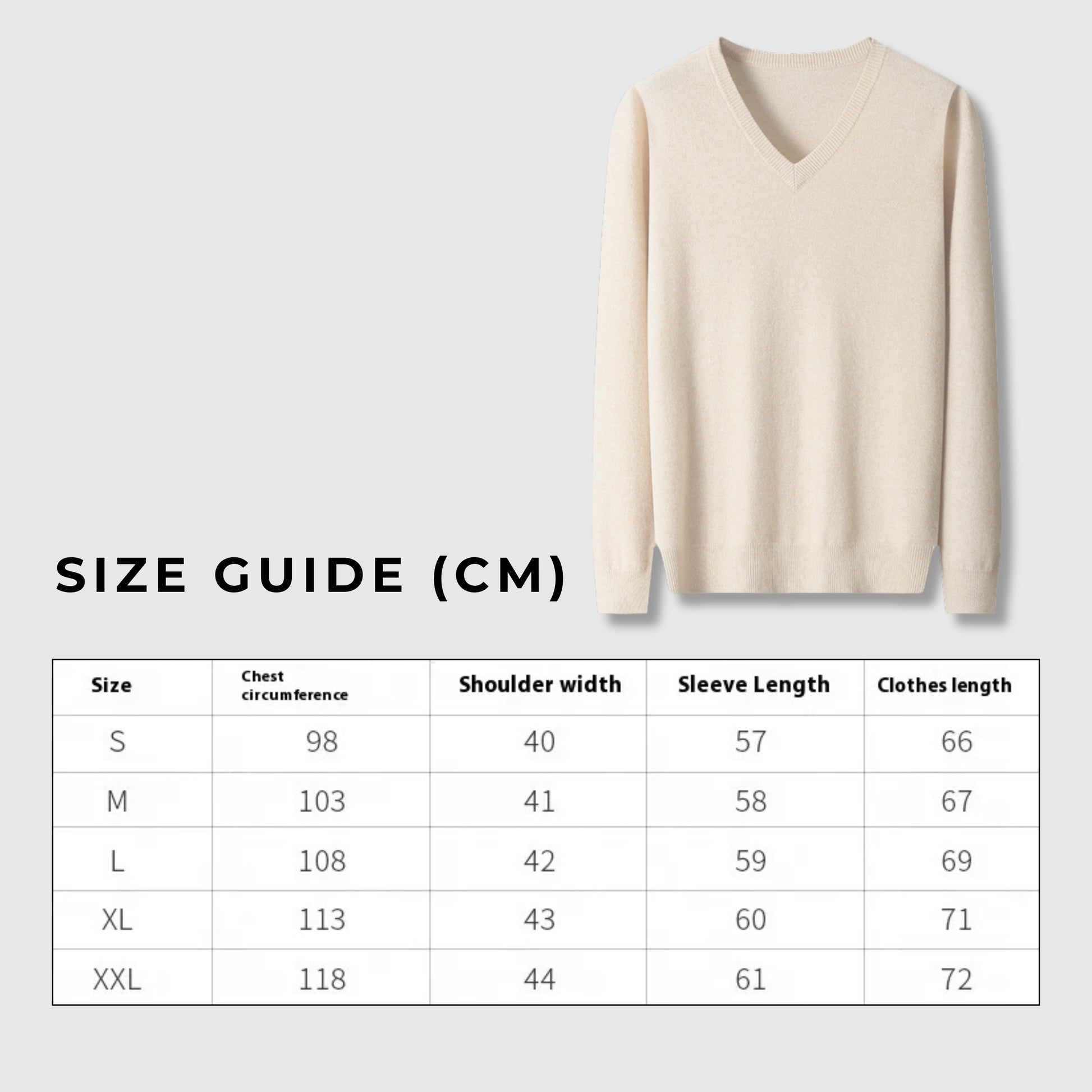 Men's V-neck Knit Wool Sweater - ChoreGirl