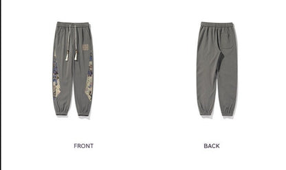 Men's Stitching Patch Pattern Sweatpants - ChoreGirl