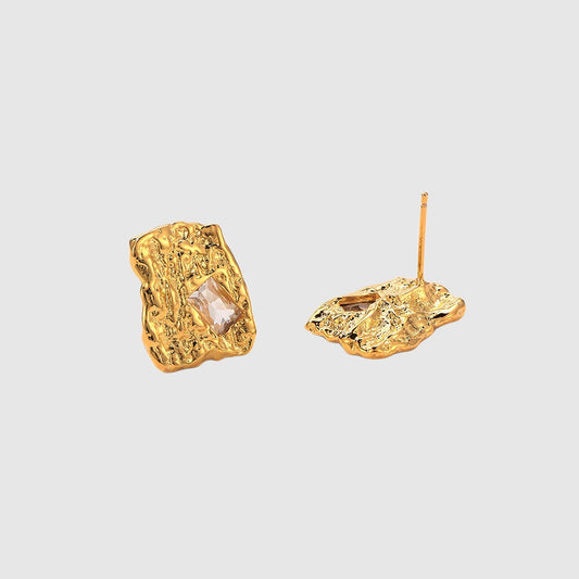Women's Elegant Small Square Stud Earrings - ChoreGirl