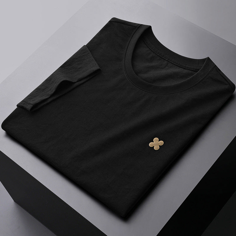 Men's Breathable Round Neck Short-sleeved T-shirt - ChoreGirl