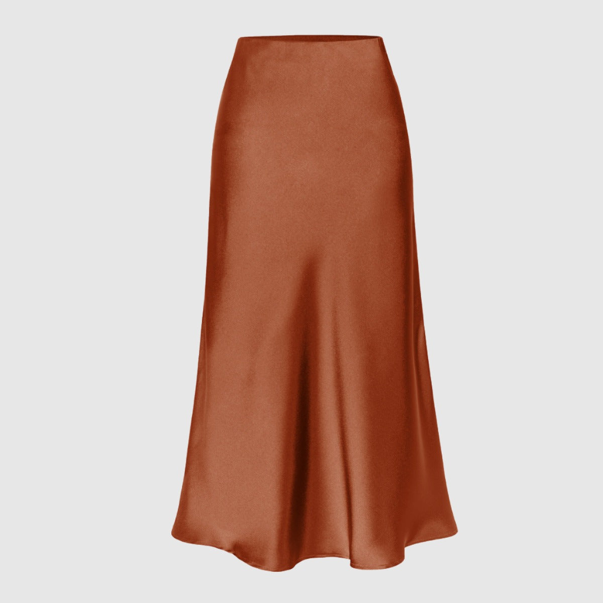 Women's Elastic Waist High Waist Mid-length Skirt - ChoreGirl