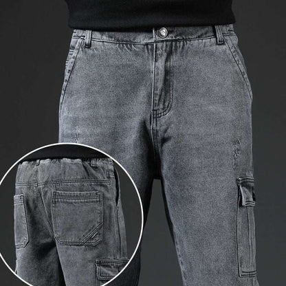 Men's Casual Multi-pocket Jeans - ChoreGirl