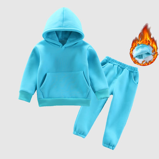 Baby Boys and Girls Hooded Sweatshirt and Pants Two-piece Outfit Set - ChoreGirl