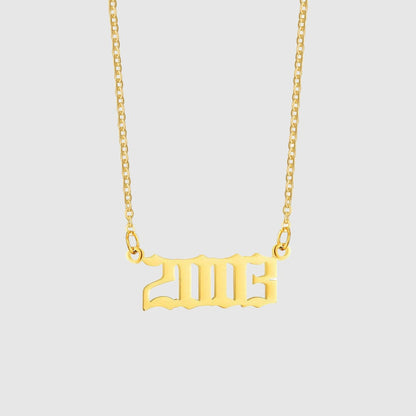 Unisex 18K Stainless Steel 1990-2022 Year Necklace - ChoreGirl