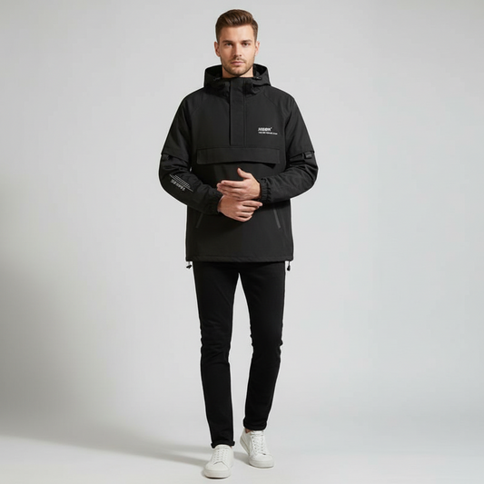 Men's Cotton Shell Pullover Jacket