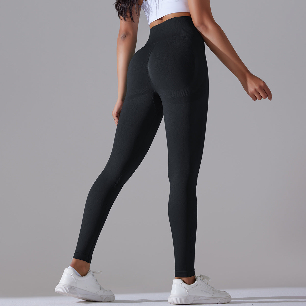 Women's Knitted High Waist Yoga Pants - ChoreGirl